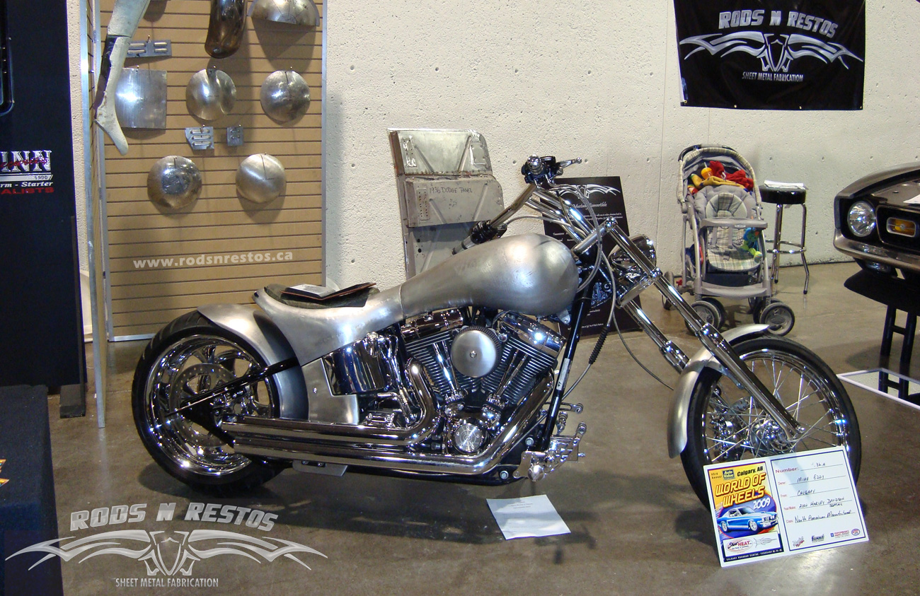 2009 World Of Wheels, Custom Hot Rod Show Rods 'N Restos' 2002 Harley Davidson wins Second place for Most Outstanding North American Model